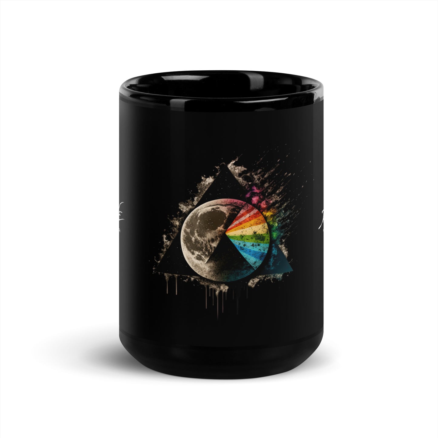 Moon Blast Black Glossy Mug