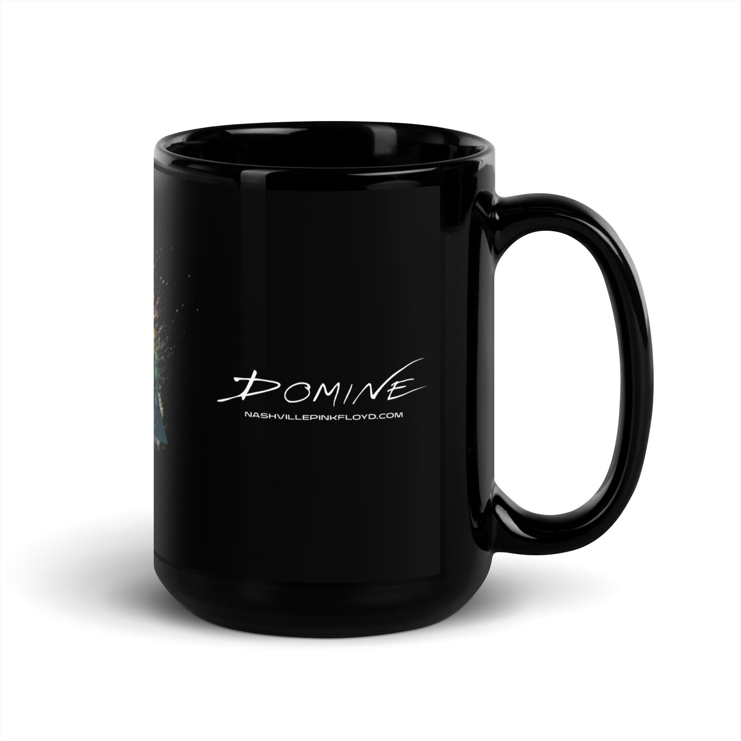 Moon Blast Black Glossy Mug