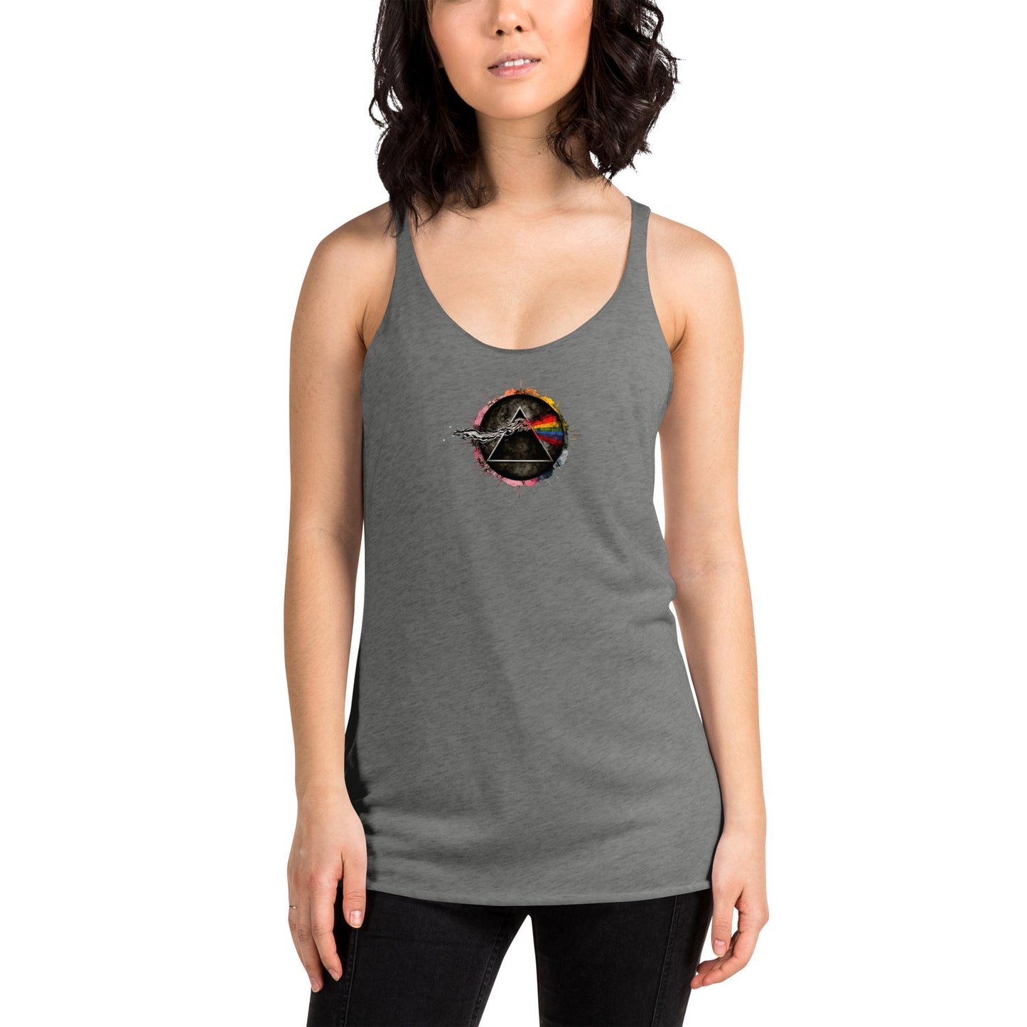 DOMINE, "Prism Blast," Women's Racerback Tank
