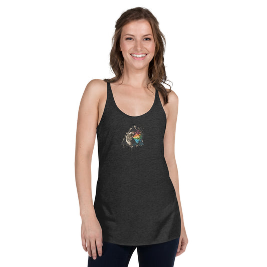 DOMINE, "Moon Blast," Women's Racerback Tank