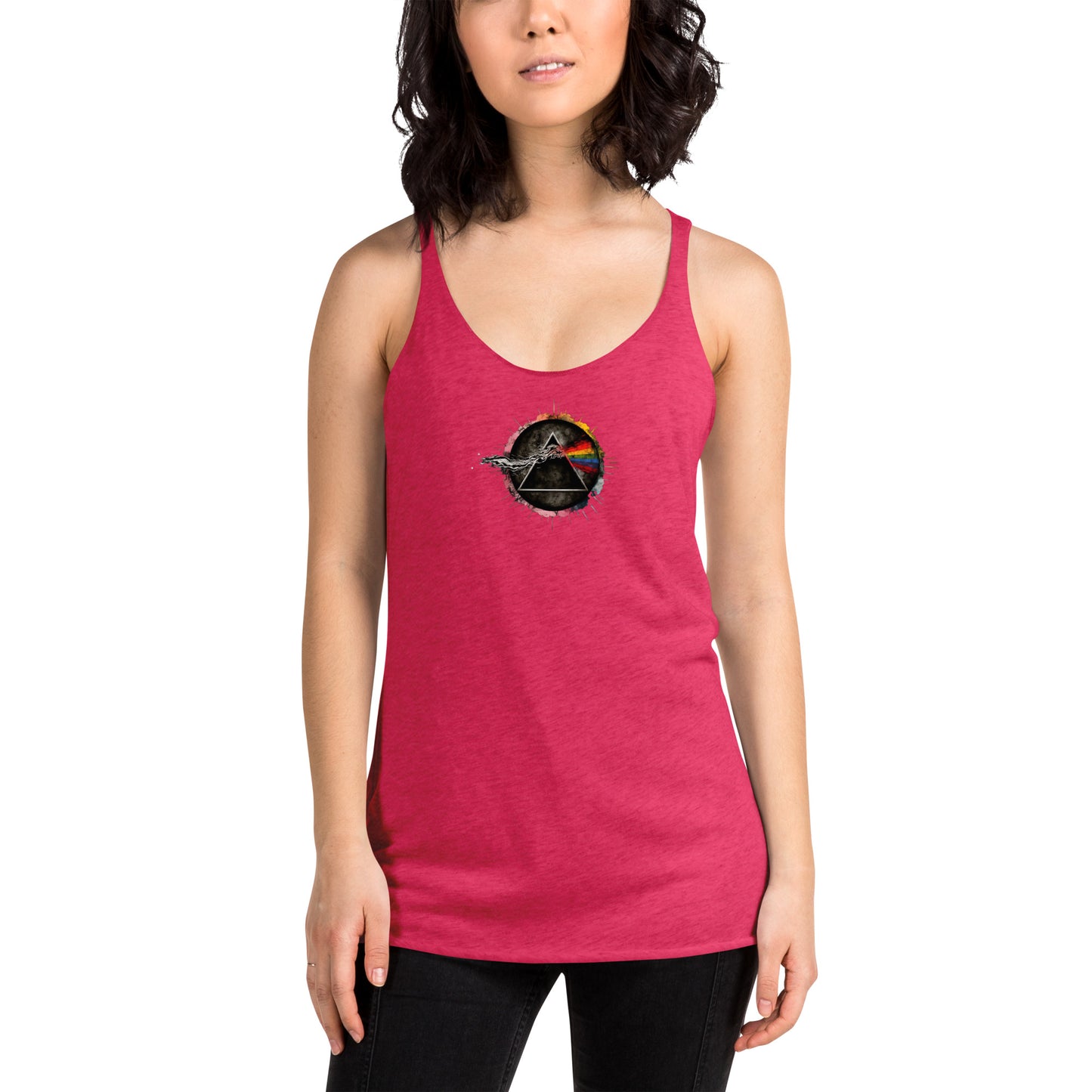 DOMINE, "Prism Blast," Women's Racerback Tank