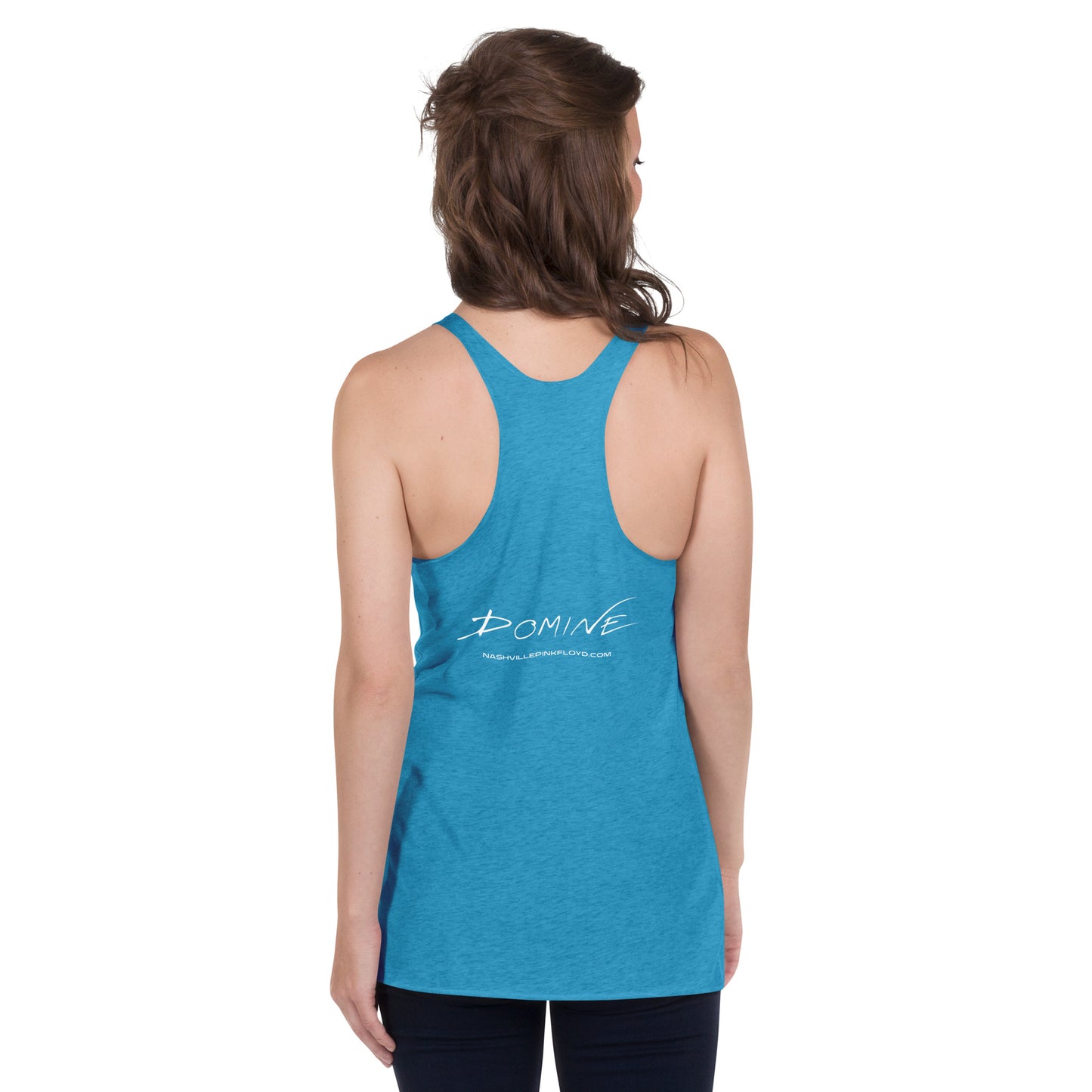 DOMINE, "Moon Blast," Women's Racerback Tank