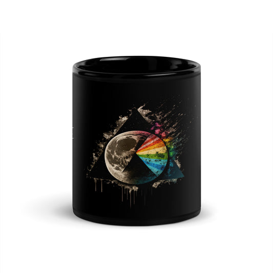 Moon Blast Black Glossy Mug