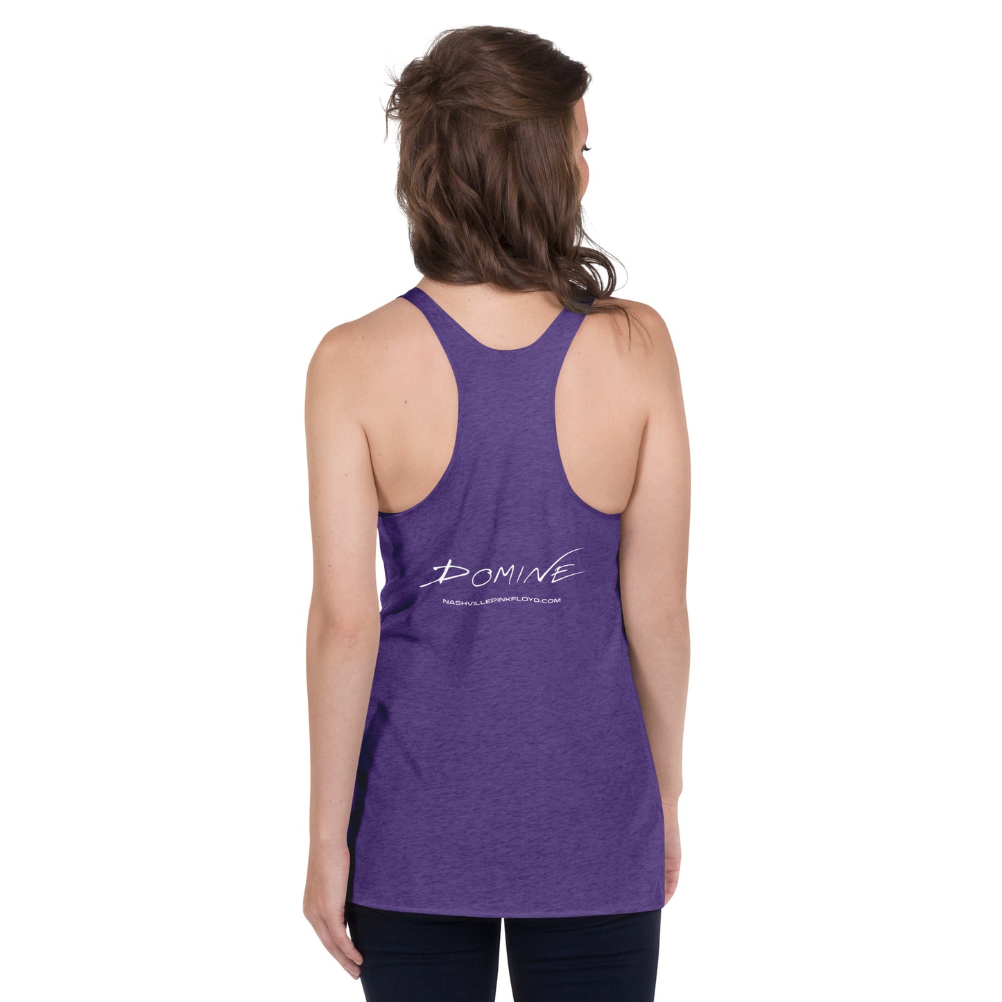 DOMINE, "Moon Blast," Women's Racerback Tank