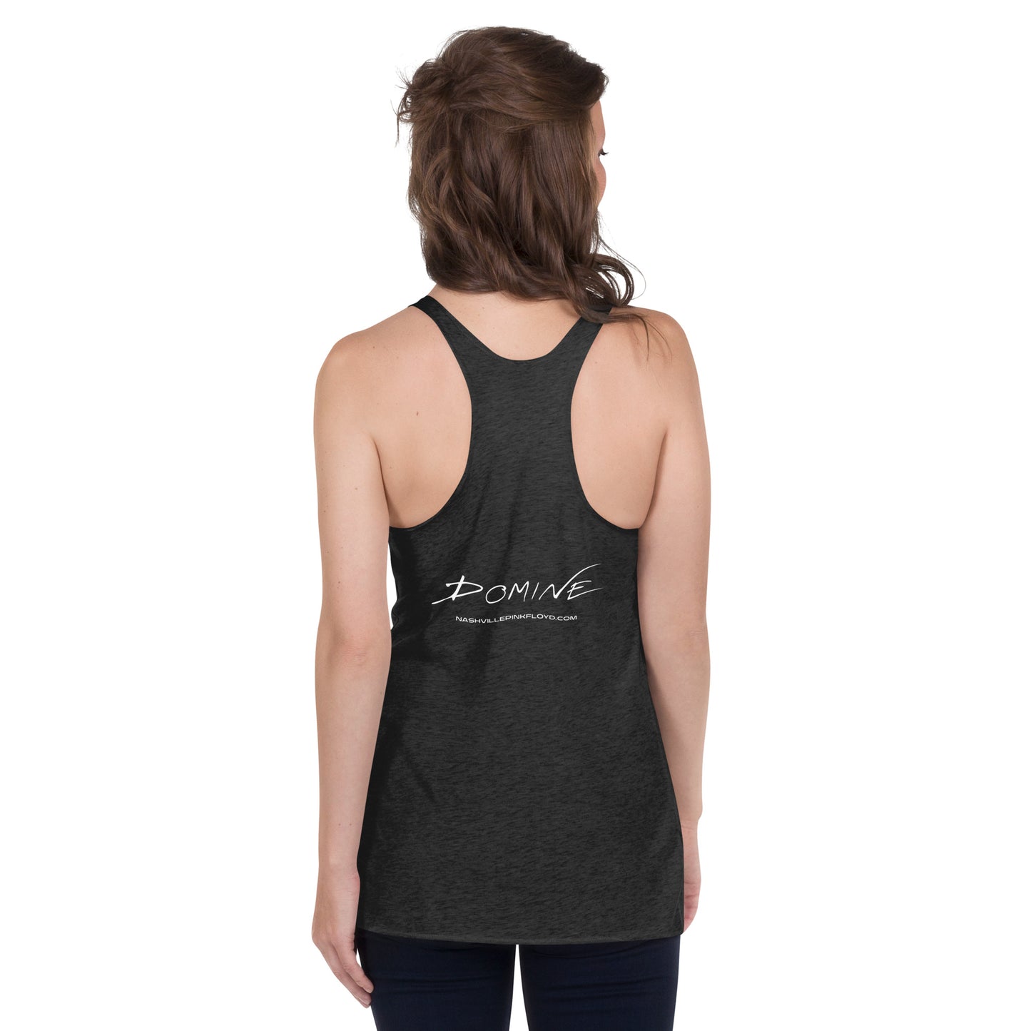 DOMINE, "Moon Blast," Women's Racerback Tank