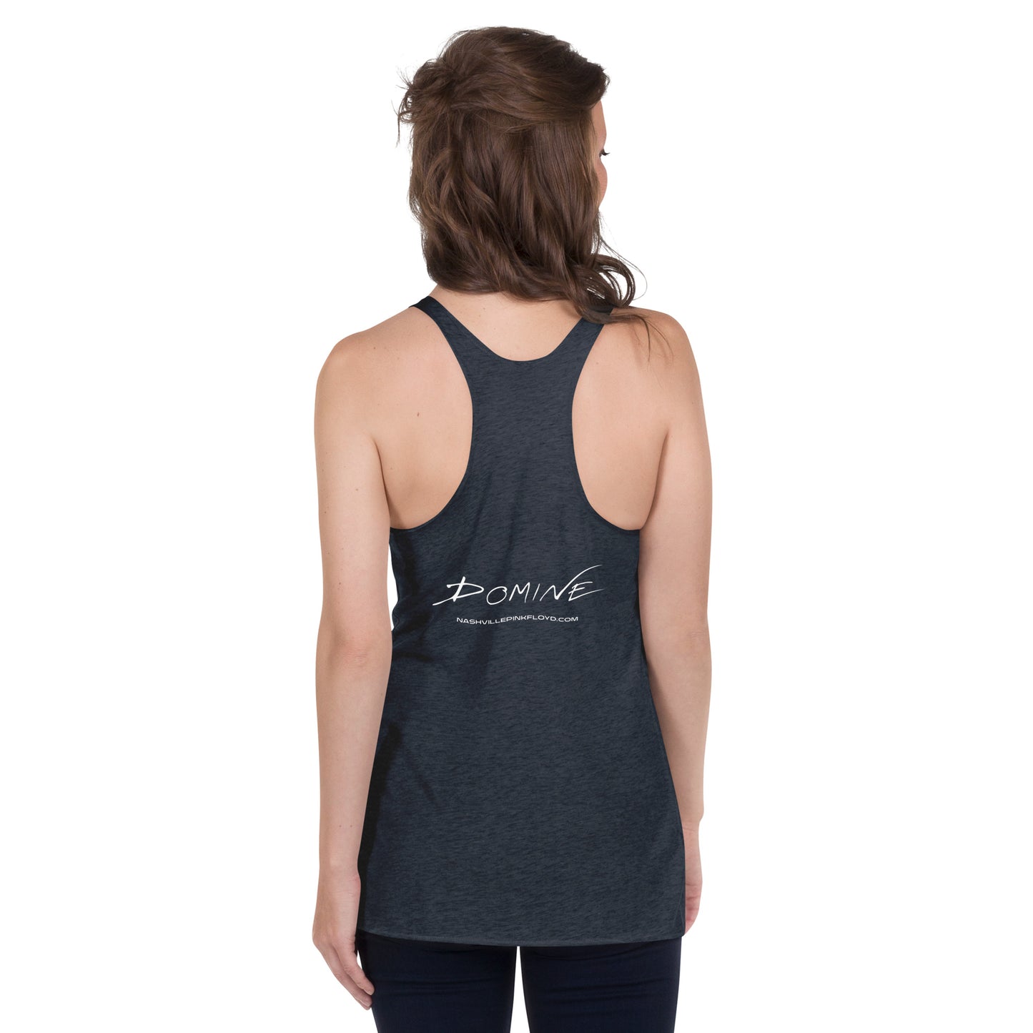 DOMINE, "Moon Blast," Women's Racerback Tank