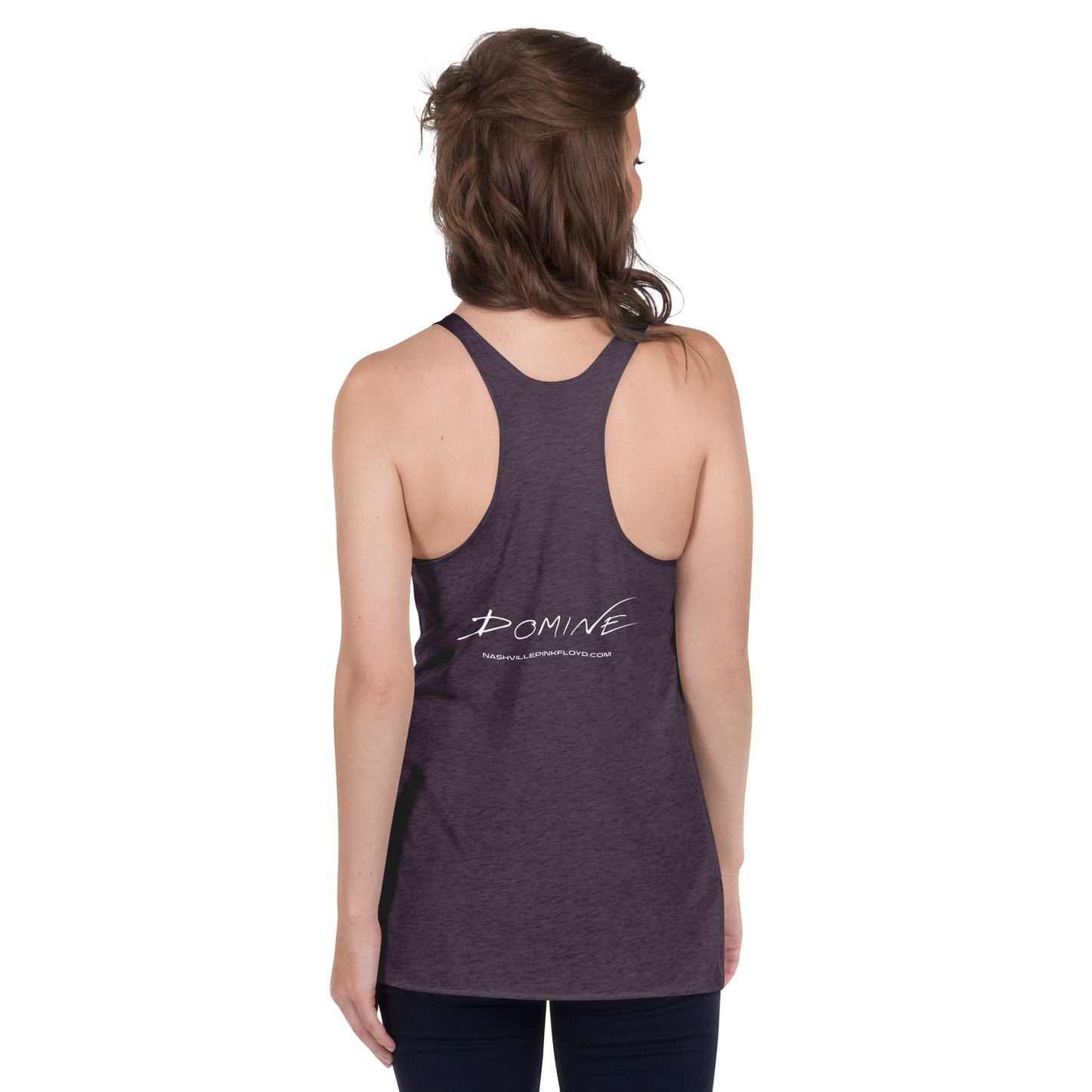 DOMINE, "Moon Blast," Women's Racerback Tank