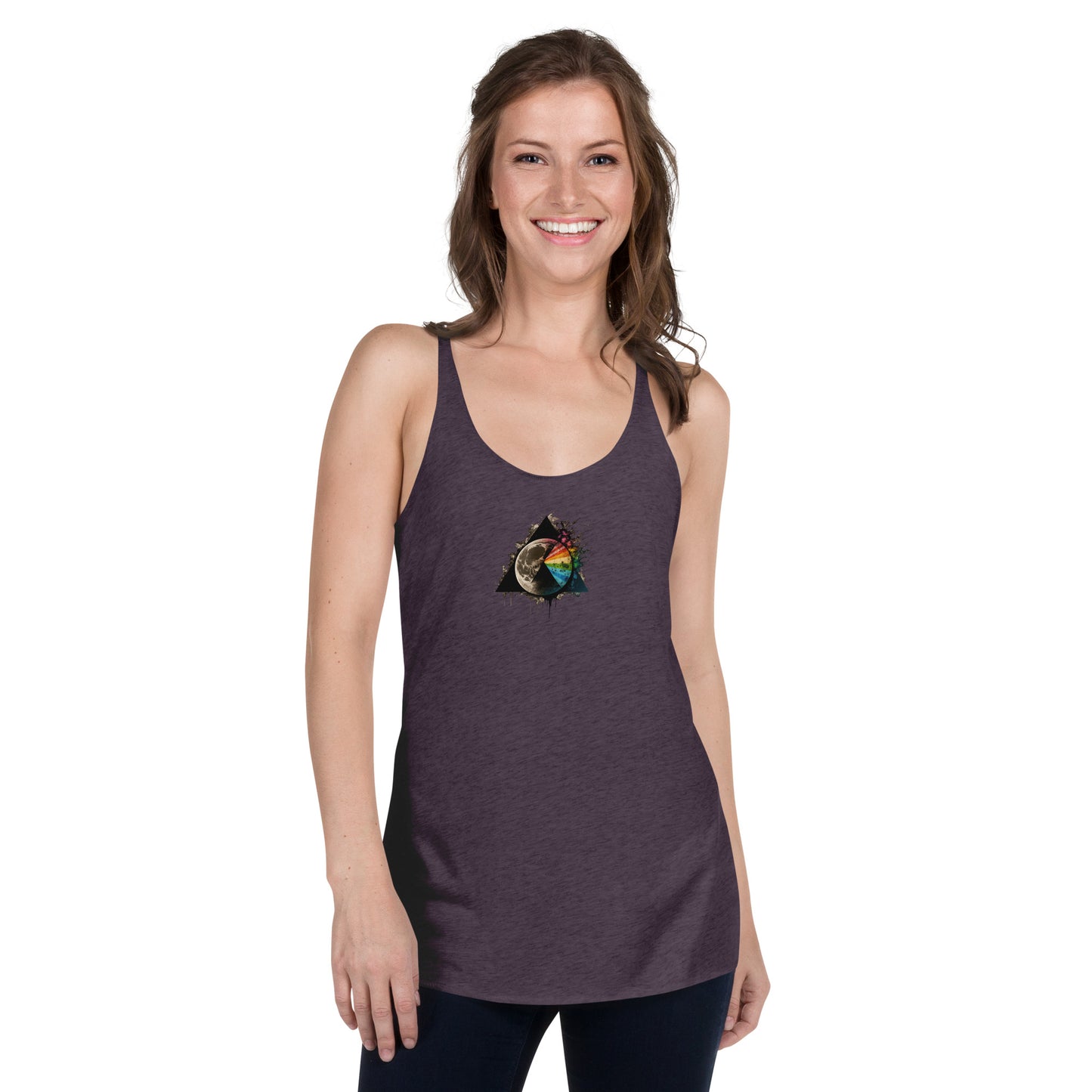 DOMINE, "Moon Blast," Women's Racerback Tank