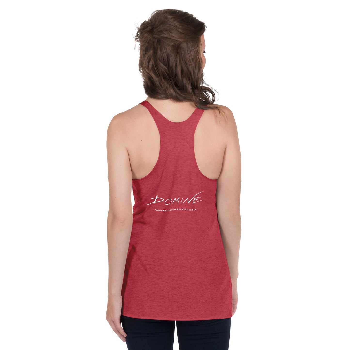 DOMINE, "Moon Blast," Women's Racerback Tank
