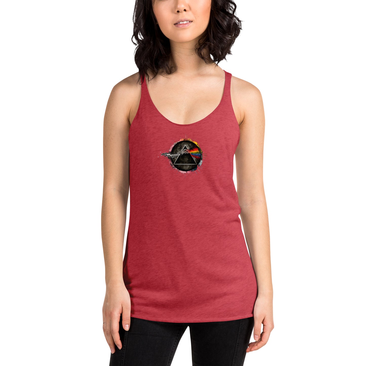 DOMINE, "Prism Blast," Women's Racerback Tank