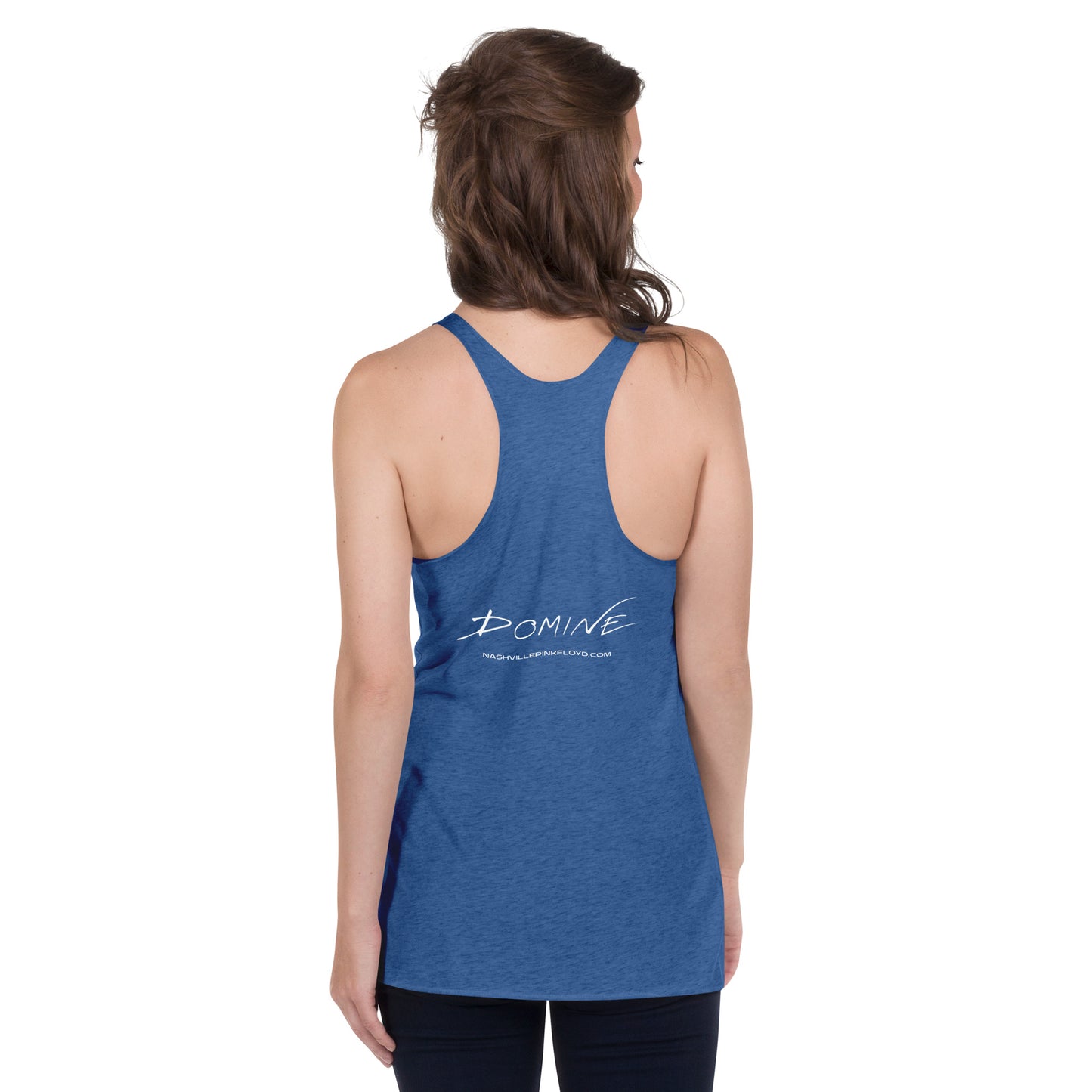 DOMINE, "Moon Blast," Women's Racerback Tank