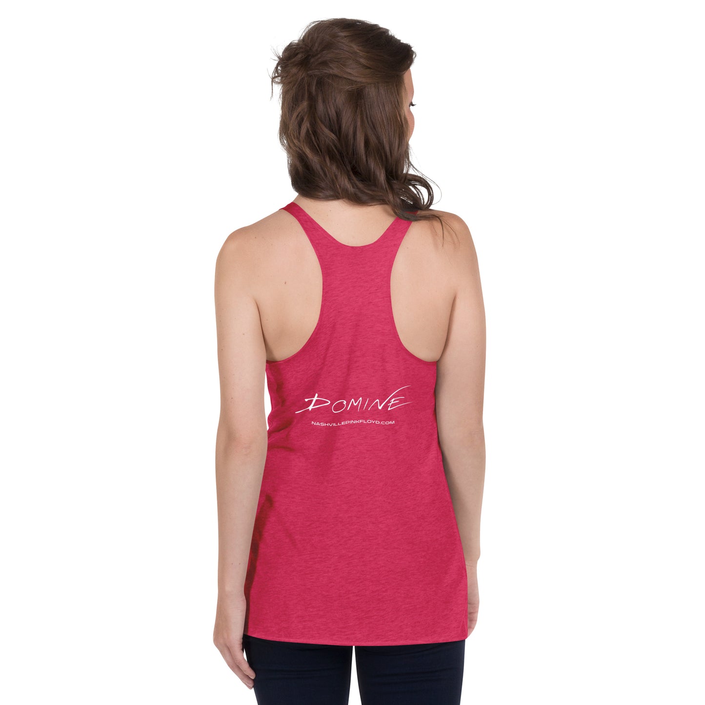 DOMINE, "Moon Blast," Women's Racerback Tank