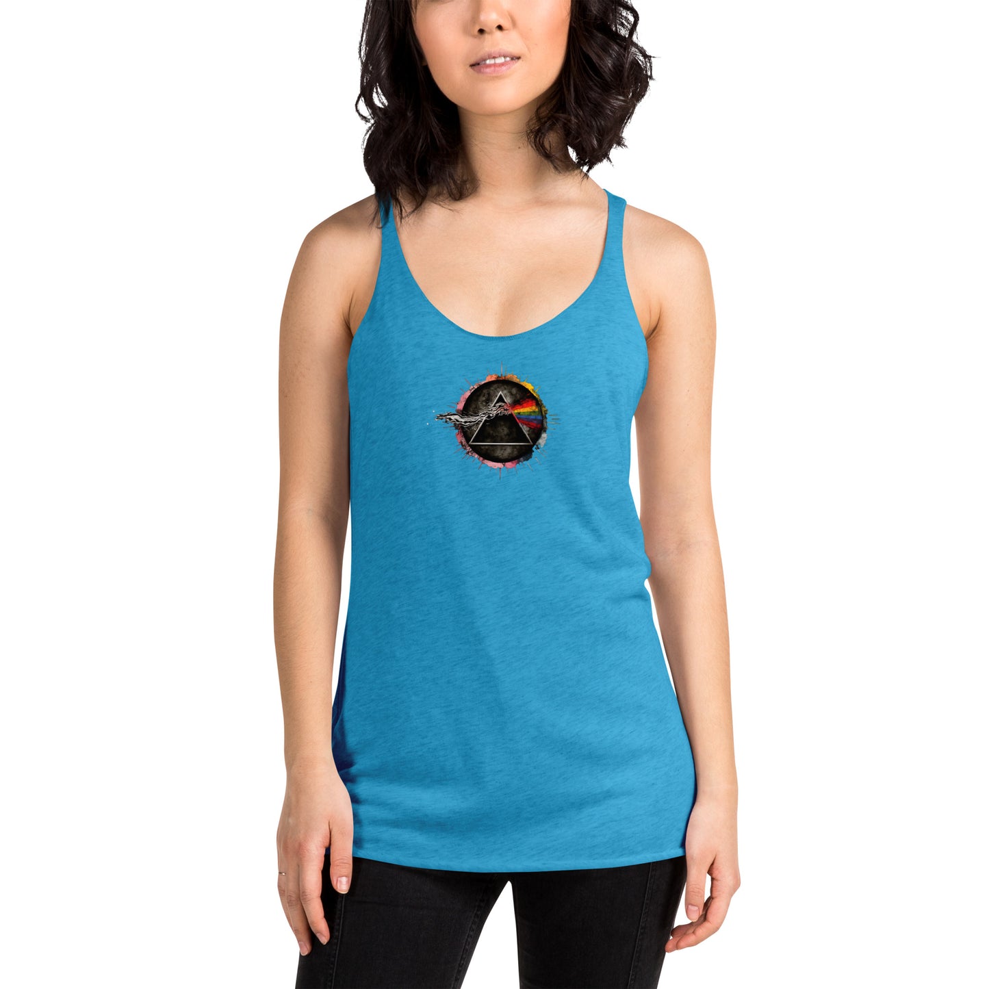 DOMINE, "Prism Blast," Women's Racerback Tank